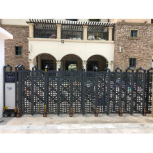 Backyard Lowes Iron Sliding Electronic Gate Parts Control Panel Box Outdoor Simple Aluminum Alloy Gate and Fence Design